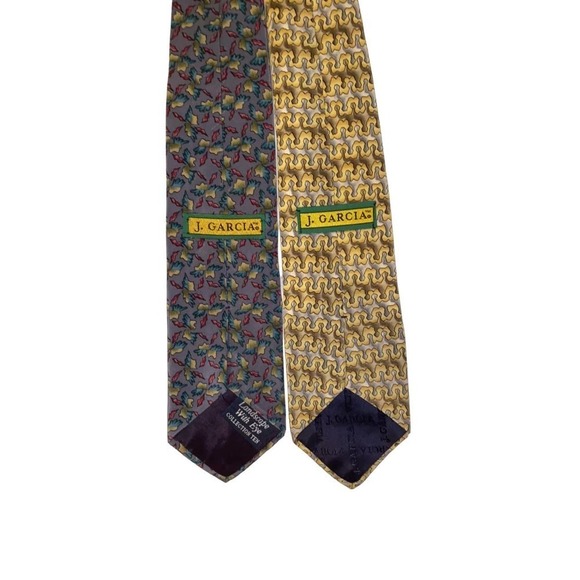 Jerry Garcia Neck Ties J. Garcia Grateful Dead Lot - Picture 2 of 7